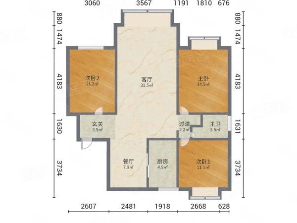 喀什阳光小区a区 3室2厅1卫 南北通透 配套齐全 电梯房