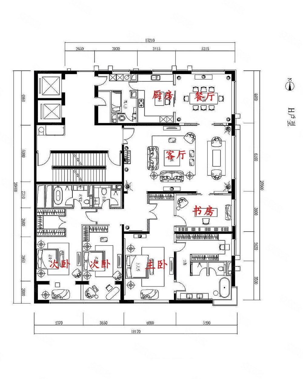 30国贸次新盘,390平大户型,高层东边户,对望中国尊,首创禧瑞都二手房