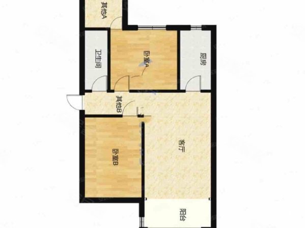 恒大龙奥御苑2室1厅1卫81㎡南北188万