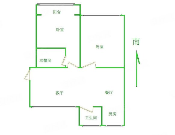 大力小区2室1厅1卫90㎡南78万