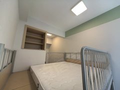 青岛市北河西新都心凯德，长沙路地铁站，精装一室，民用水电，免中，拎包出租房源真实图片
