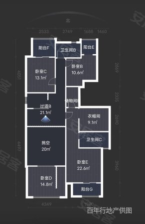 振业泊墅4室2厅2卫269㎡南北335万