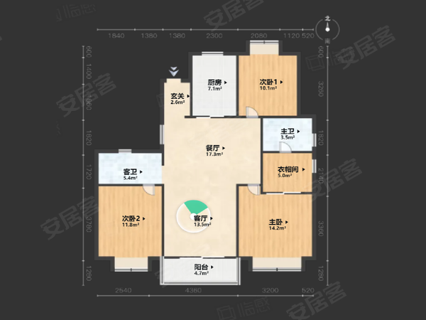 绿地天空树户型图图片