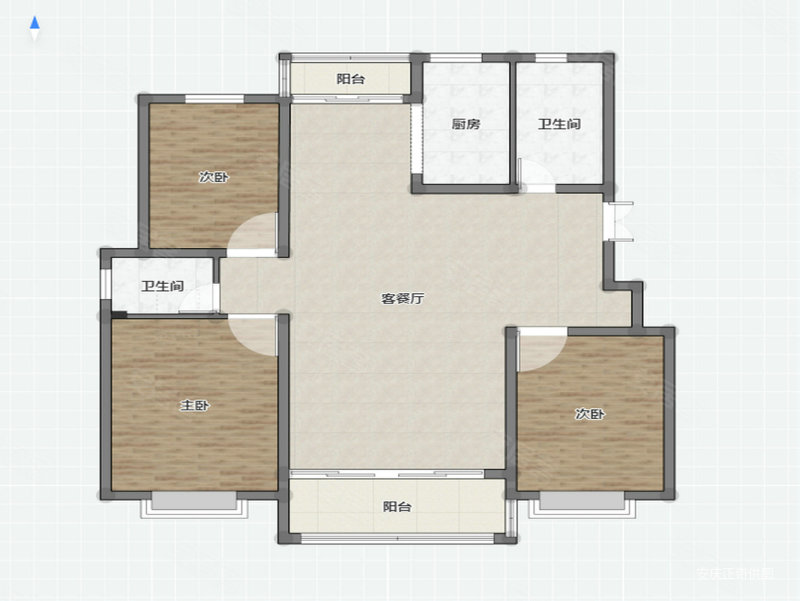 国瑞花苑3室2厅2卫141㎡南北92万