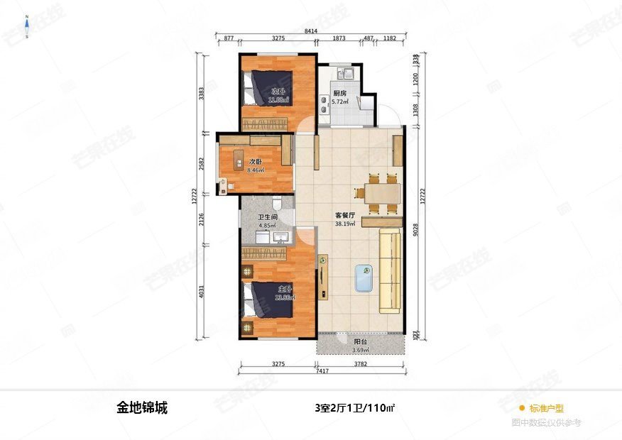 金地锦城户型图,金地自在城户型图,金地天府城户型图_大山谷图库
