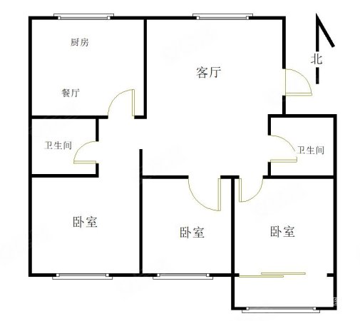 锦厦新城3室2厅2卫102㎡南66.8万