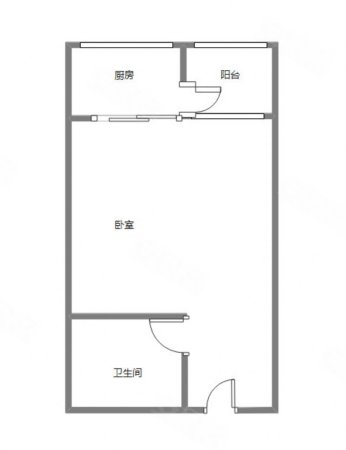 中维都市美邻1室0厅1卫34.23㎡南北39万