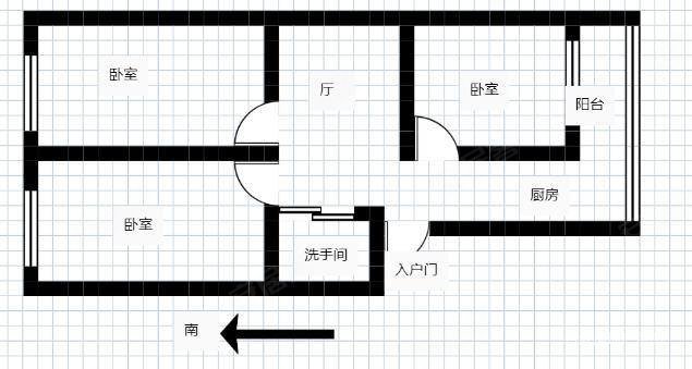 义和路499号小区3室1厅1卫85㎡南北98万