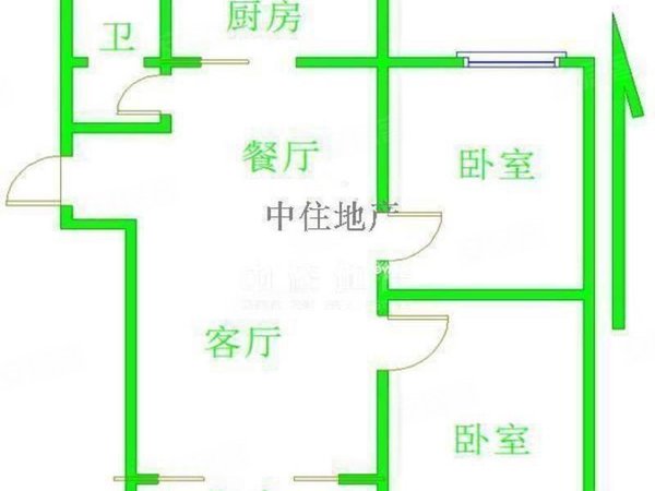 唐城精装两室近地铁三甲医院免物业费水费随时看房