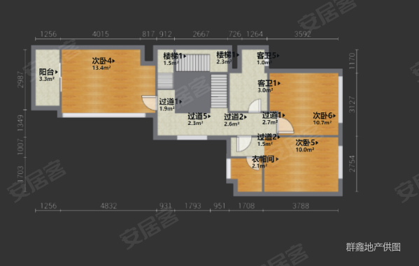 绿城桃花源7室3厅5卫636.57㎡南1100万