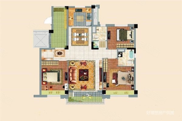 诚售 谷里电梯洋房  产权清晰 密度低 一梯一户  过道