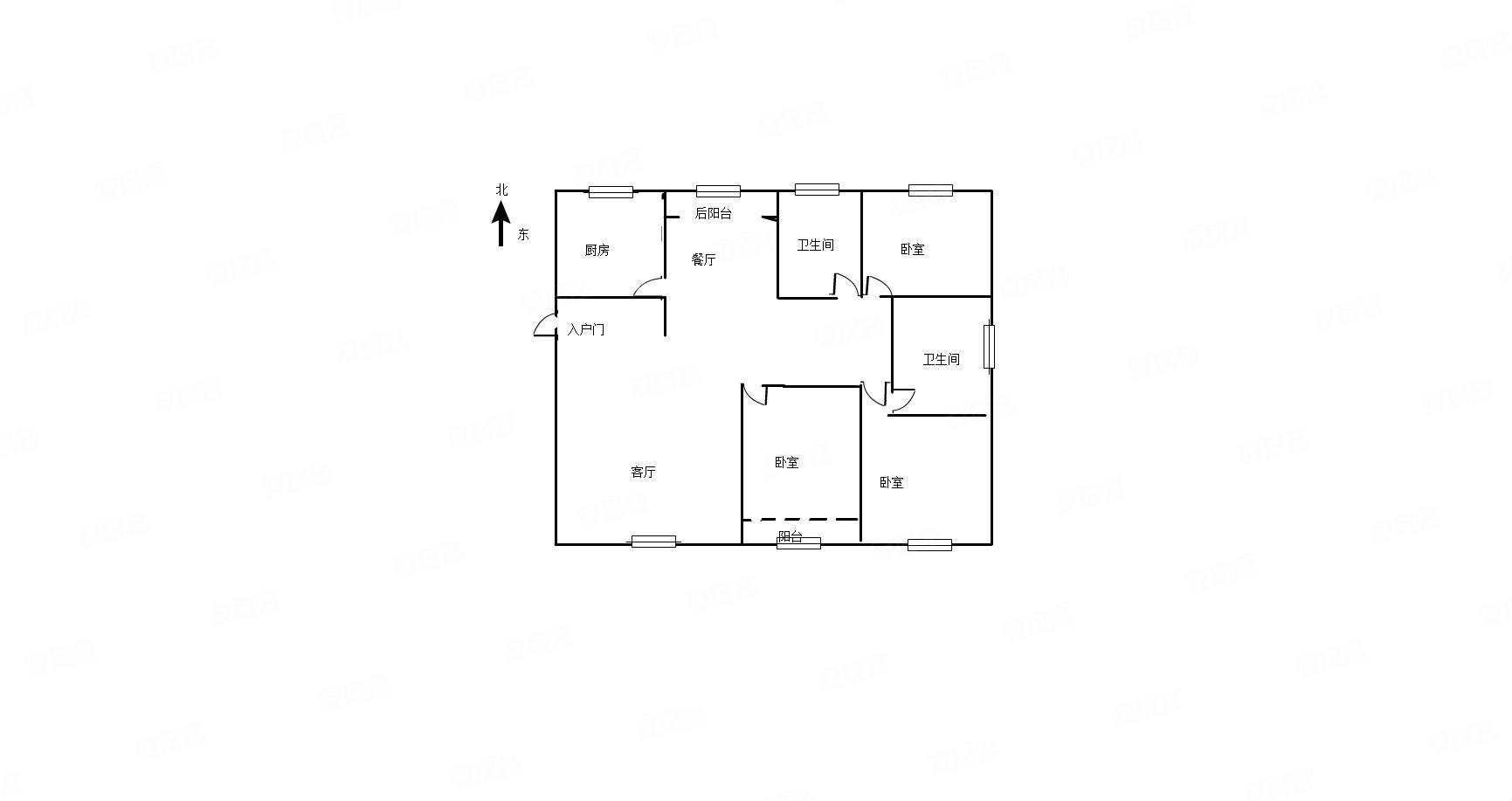 钱塘府3室2厅2卫180㎡南102万