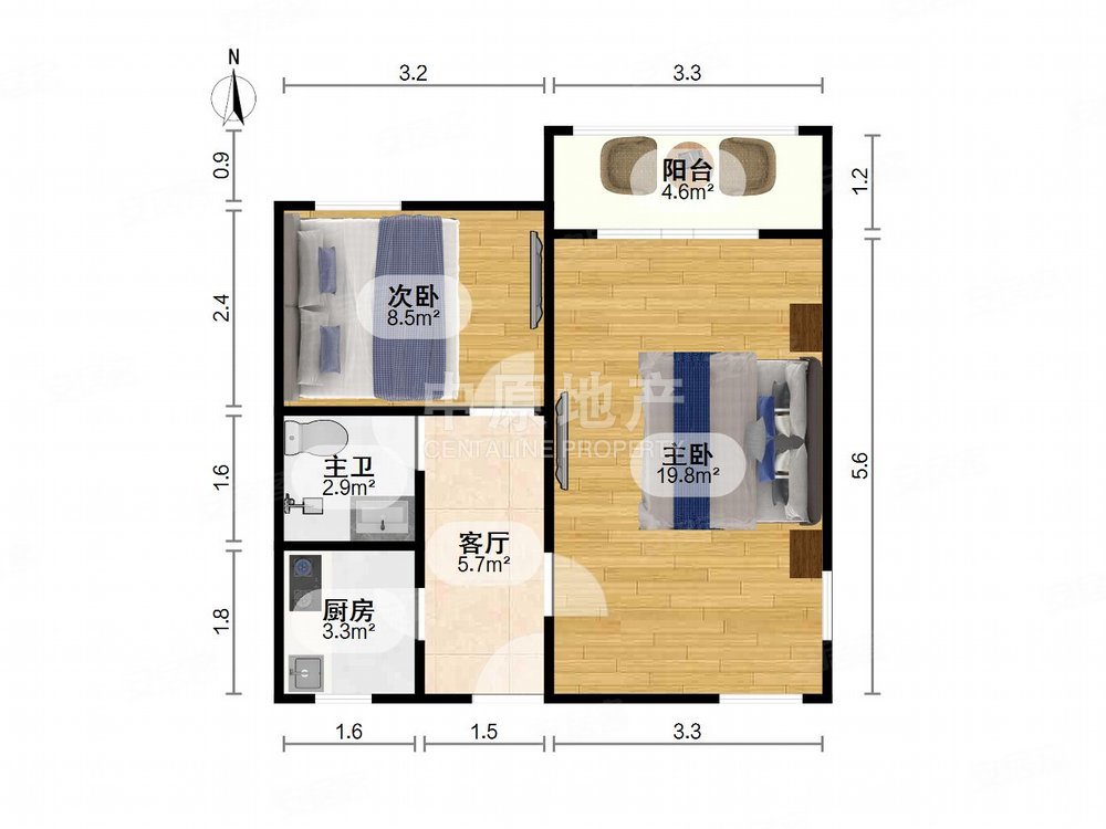 嘉乐公寓2室1厅1卫63.57㎡南540万