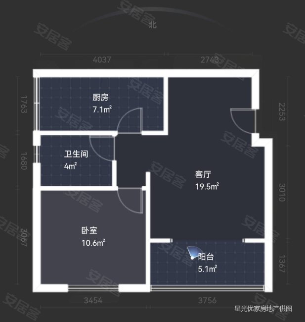 天地源枫林绿洲1室1厅1卫63.2㎡南北190万