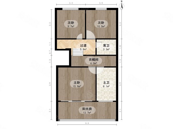 诸子阶4室2厅4卫352.67㎡南北5300万