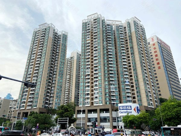 深圳福田新洲绿景花园(二期)地铁7号线,大社区,看园景的两房,安静