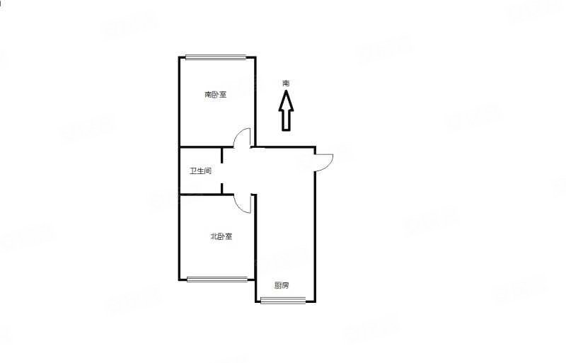 民乐小区2室1厅1卫70㎡南北30万