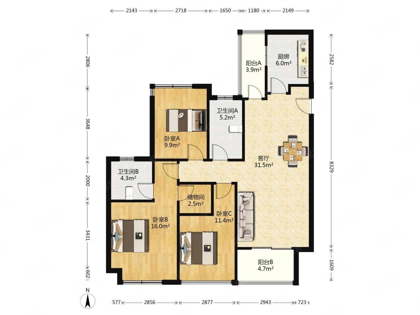 复地宴南都产权清晰房龄新双卫格局临地铁购物方便