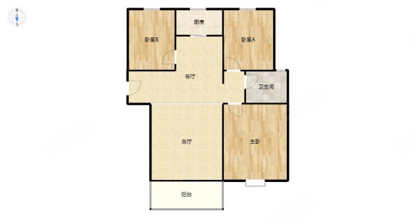 皖能皇家花园3室2厅1卫97㎡南72万