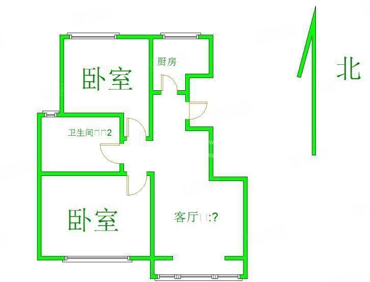 康桥颐东2室2厅1卫96㎡南北199万