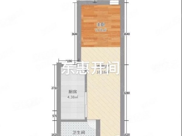 北京通州次渠东惠家园一期东惠家园开间,包物业取暖费.