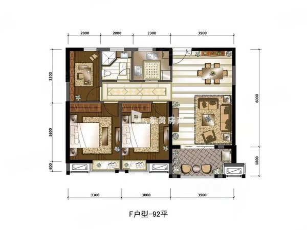 厦门集美集美新城莲花新城湖园地铁口 软件三期旁 莲花新城正规三房 出租3099一个月出租房源真实图片