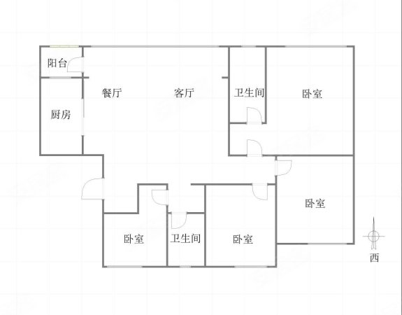 龙湖春江天镜江澜4室2厅2卫149.01㎡南北200万