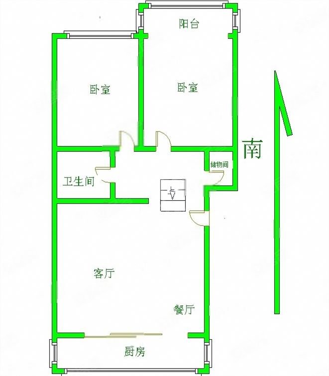 广立家园(北区)2室1厅1卫95.24㎡南北64万