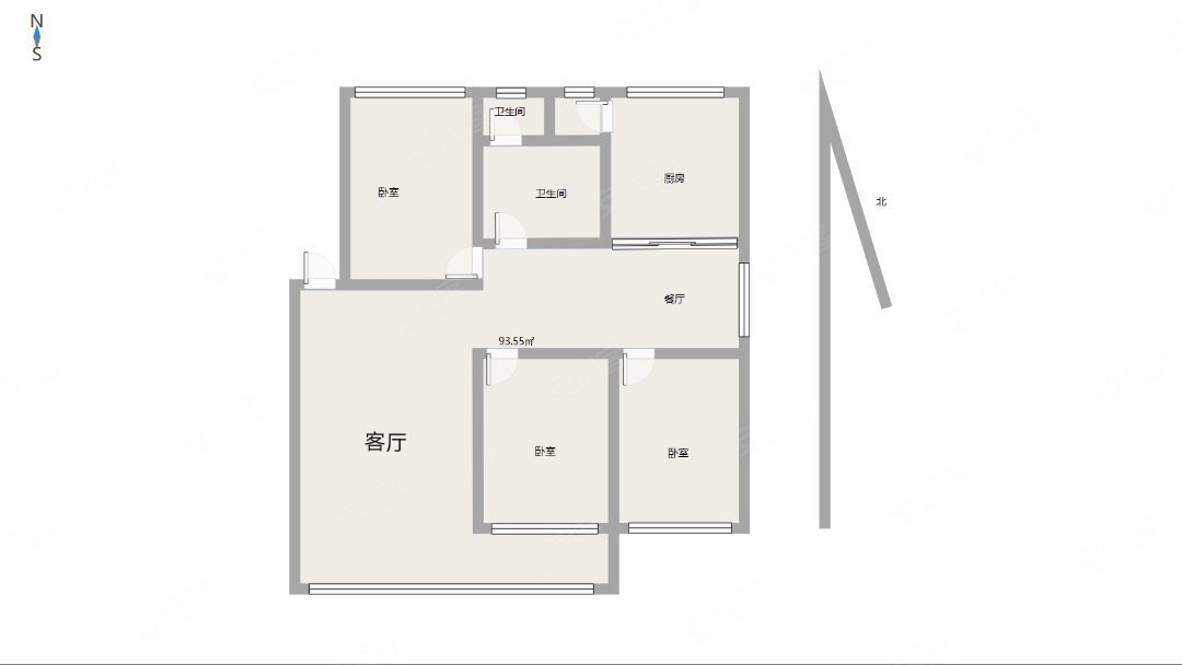 水利小区3室2厅2卫142.94㎡南北138万