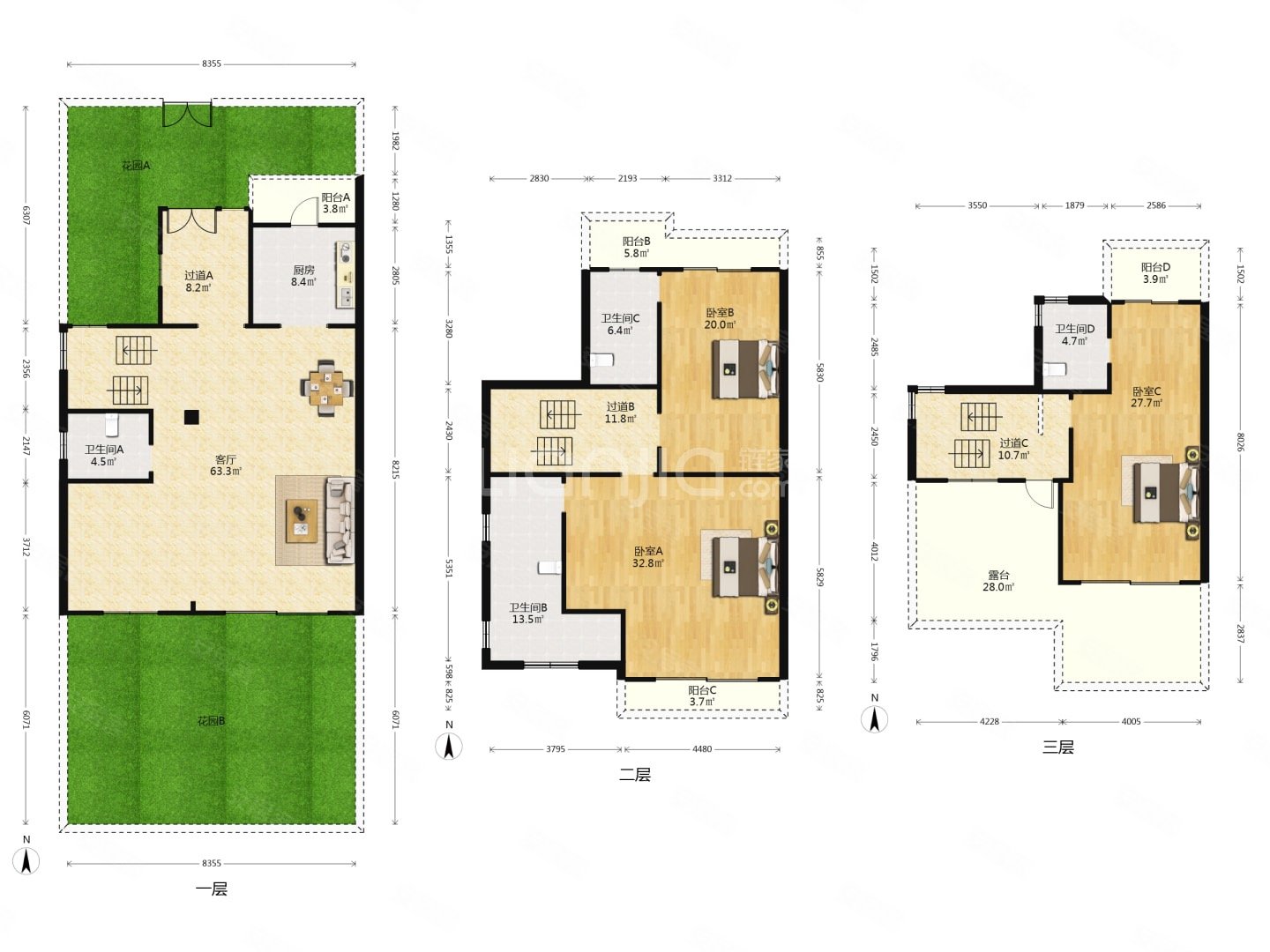 南湖秋月4室2厅4卫258㎡南320万