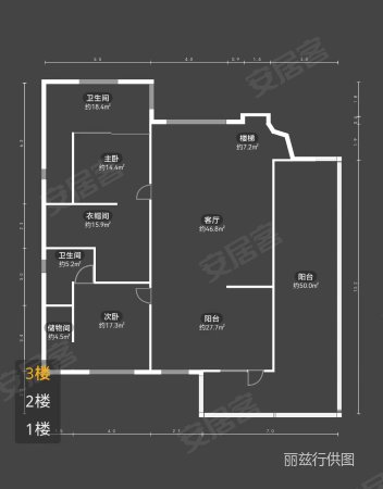 香江花园(别墅)5室2厅5卫335.6㎡南北3980万