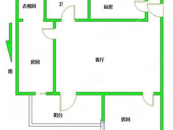 广州越秀杨箕富力东山新天地富力东山新天地 精装两房 东南向 拎包
