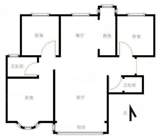 文兴水尚3室2厅2卫141㎡南北86万