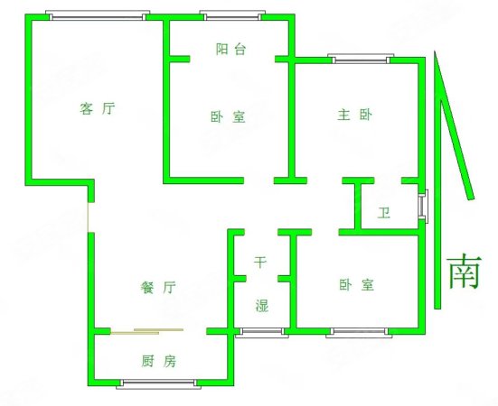 东建德州花园(公寓住宅)4室4厅4卫160.06㎡南北160万