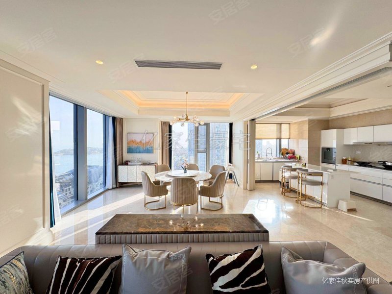 青岛豪宅天花板深蓝中心海天公馆海信君澜