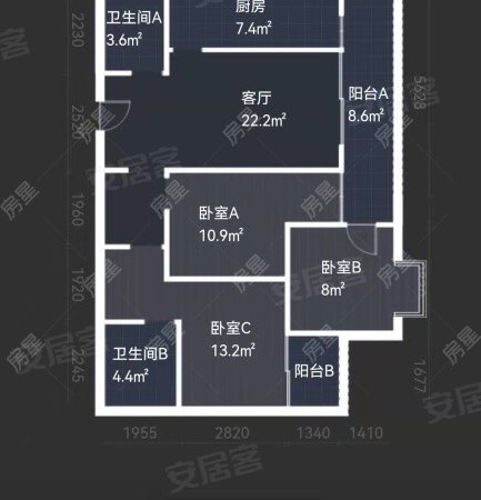昆明西山前卫营润城八区万达旁精装三房两卫,带全套家具家电,拎包入住