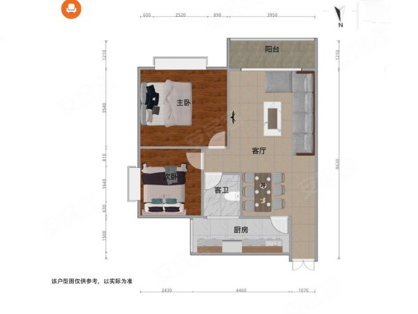 海上花园小高层精装套二58w电梯带家具家电楼层好