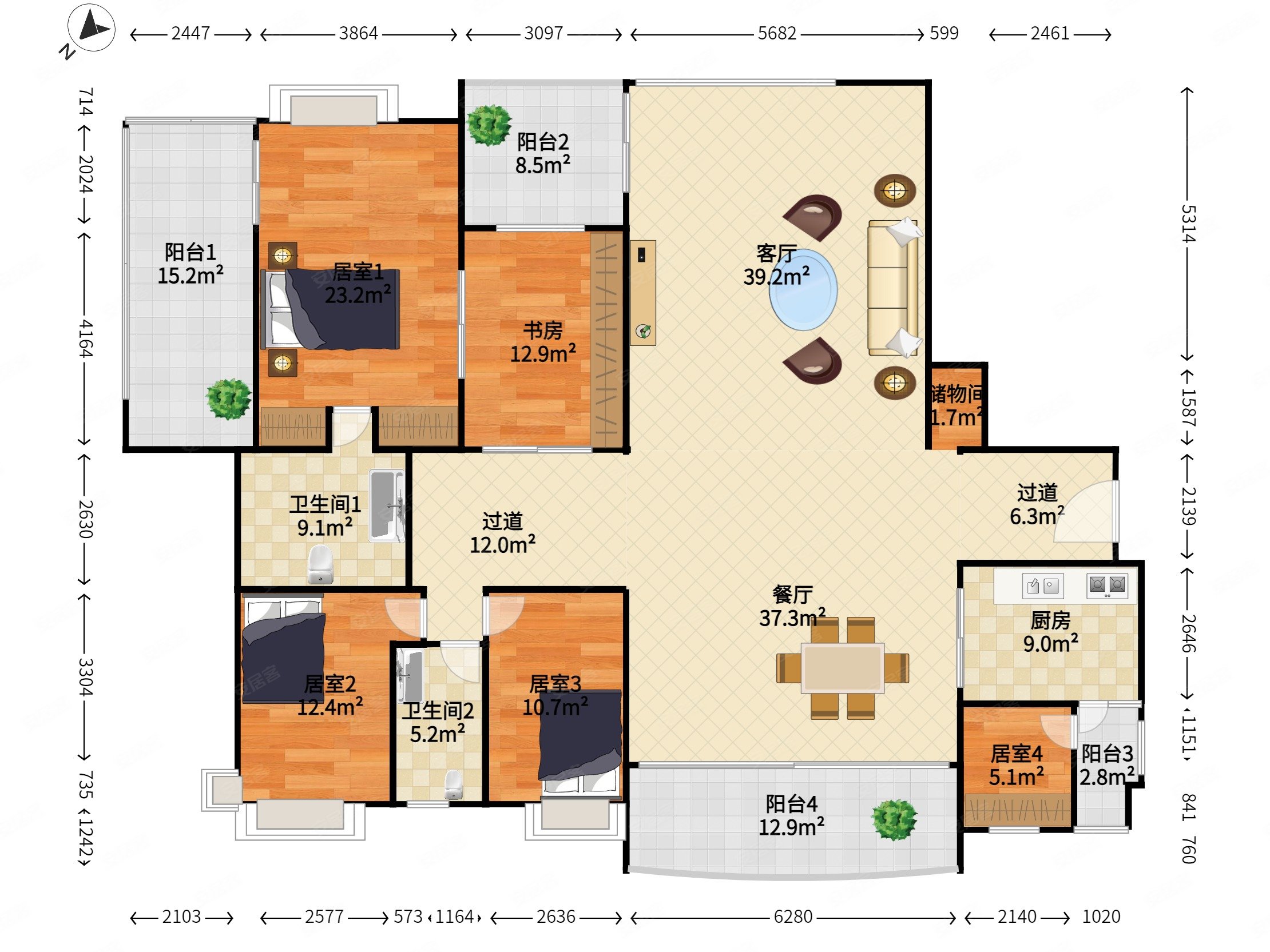 碧海云天大平层,套内230,有钥匙,有车位,诚意出售
