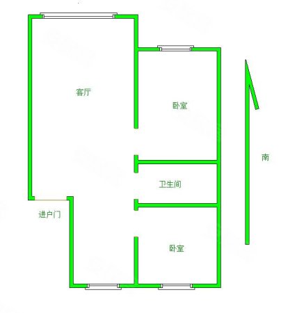 松江苑2室2厅1卫95.74㎡南北48.8万