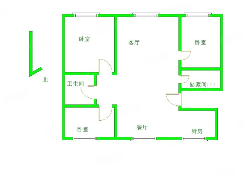 丰泽园3室2厅1卫122㎡南130万