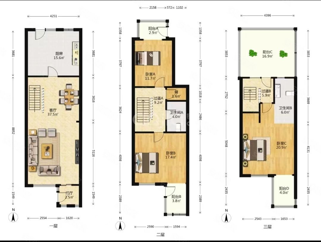 纳帕溪谷3室2厅2卫