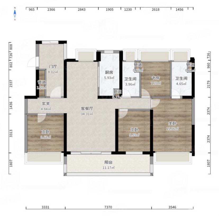 六盘水碧桂园(别墅)4室4厅3卫200㎡南北258万