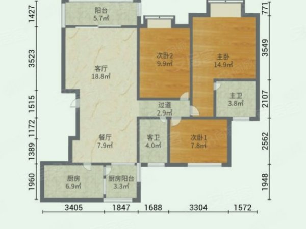 元邦山清水秀 3室2厅2卫 电梯房 118平 豪华装修,花都租房-广州58安居
