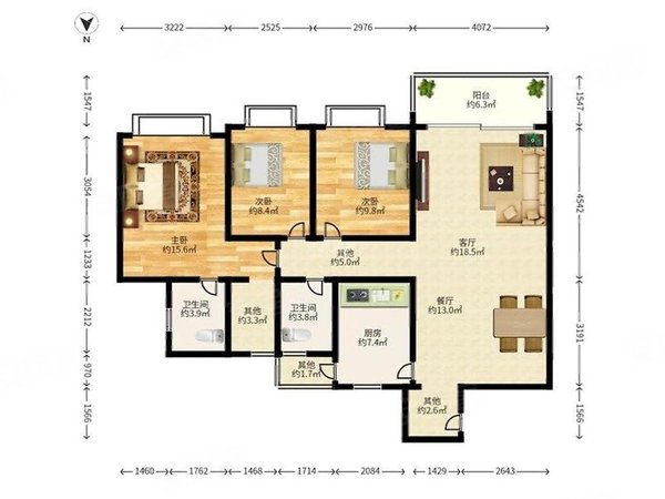 【多图】雅颂居,福田中心区租房,雅颂居~正规3居~23000.