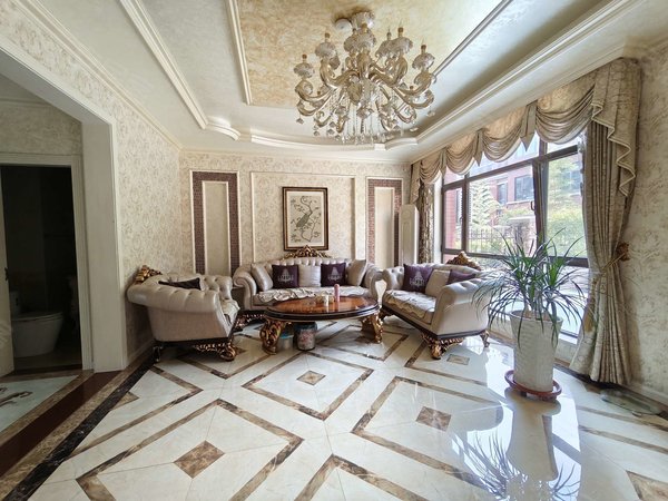 国学公园租房,祥泰正阳东郡(别墅) 5室2厅2卫 豪华装修 168平米,城阳