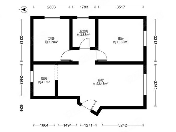 北京朝阳常营保利嘉园1号院常营 保利嘉园1号院 南北通透接地气一楼出租房源真实图片