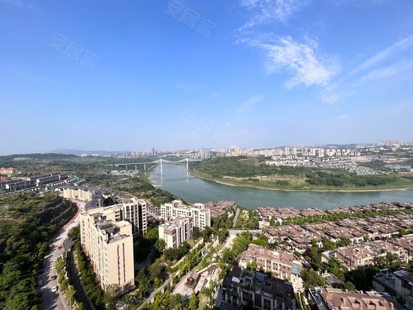 重庆北碚蔡家东原嘉阅湾风华著(a区)鸟瞰嘉陵江,360度无遮挡!
