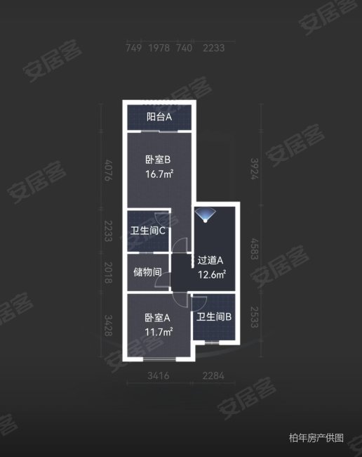 半岛一号歌德岛5室3厅3卫227㎡南北324万