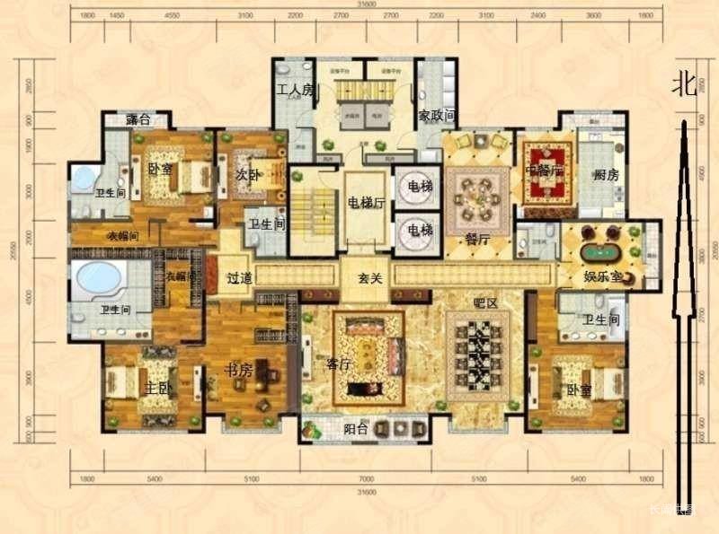 7米跳高270度观景跃层赠送400平空中花园3个车位