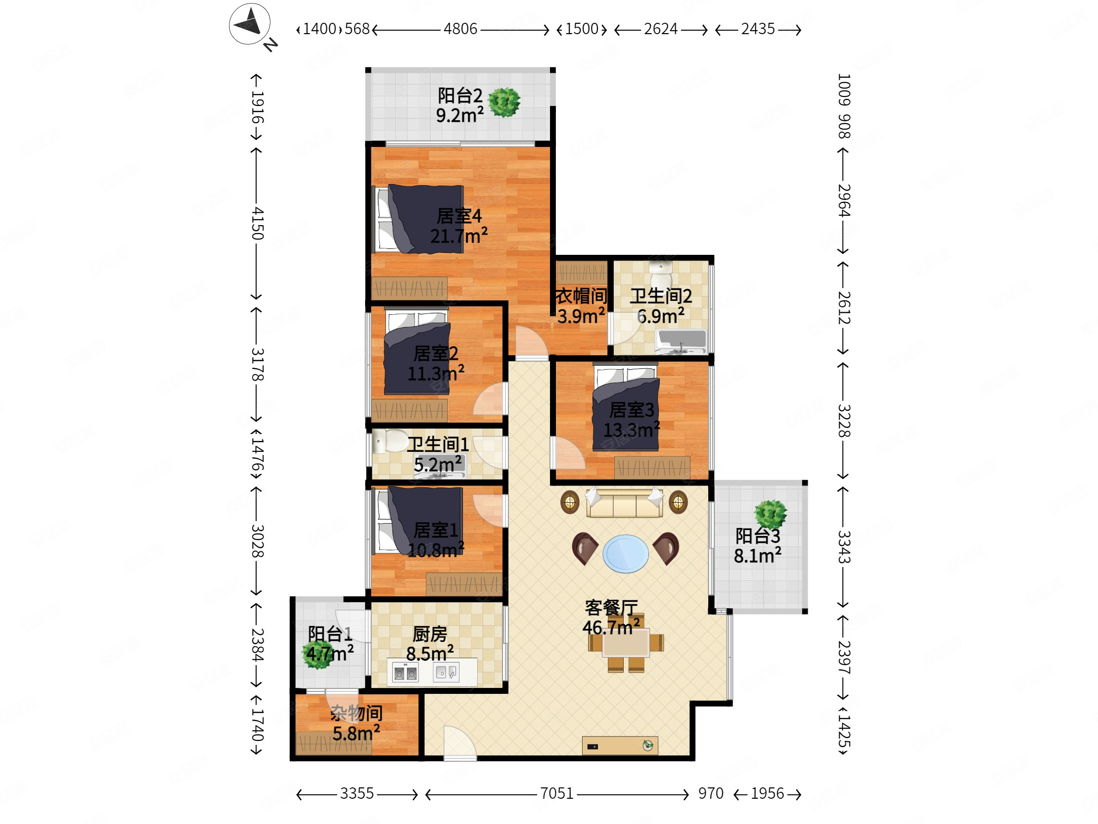 香山美墅高层视野开阔好房带大露台的房子可以实地看房哦
